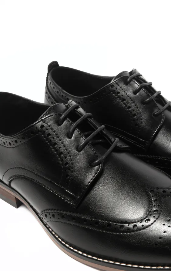 Chaussures Derby brogue noires - photo 3