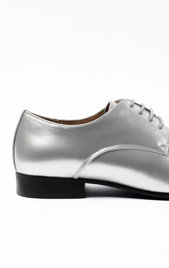Chaussures Habillées Contemporaines Argent Vernies - photo 4