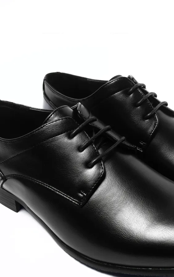 Chaussures Derby unies noires - photo 3