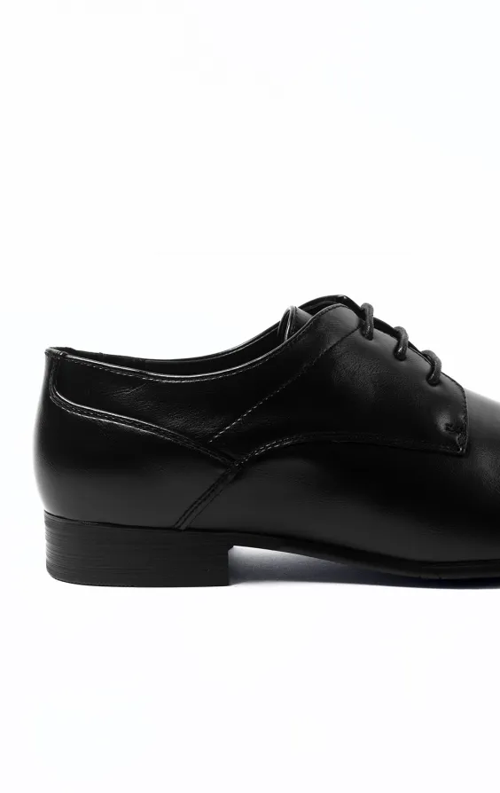 Chaussures Derby unies noires - photo 4