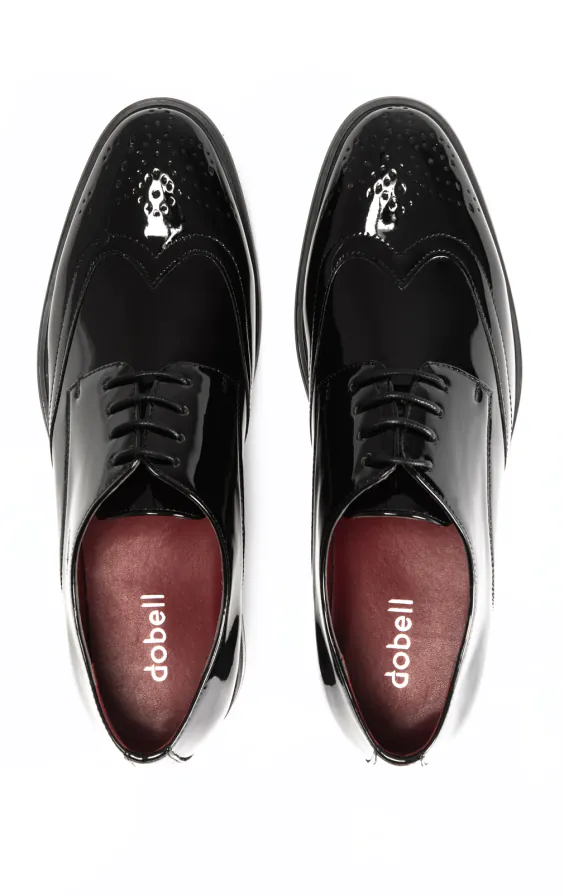 Chaussures Richelieu en verni noir - photo 2