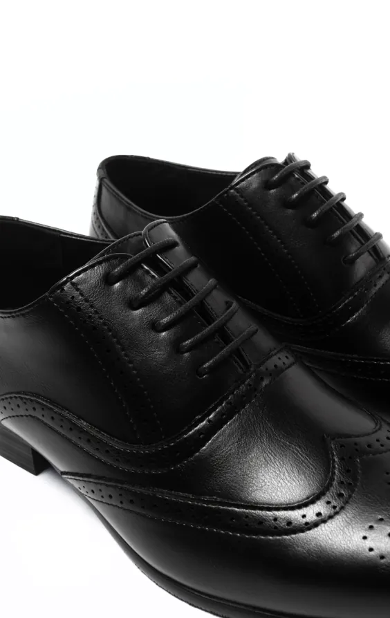 Chaussures Oxford brogue noires - photo 3