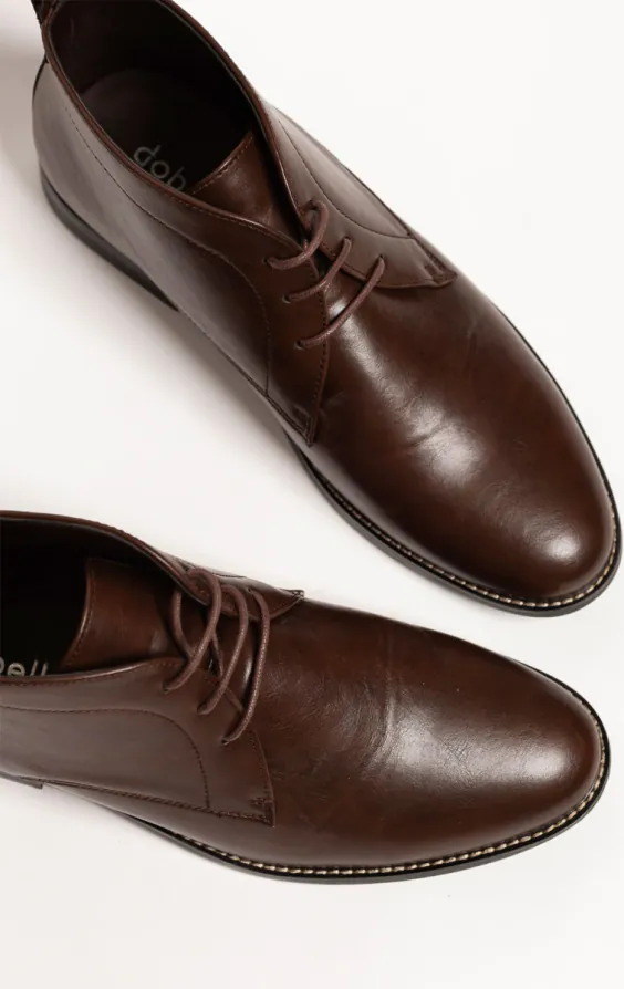 Bottines chukka en dentelle marron foncé - photo 2
