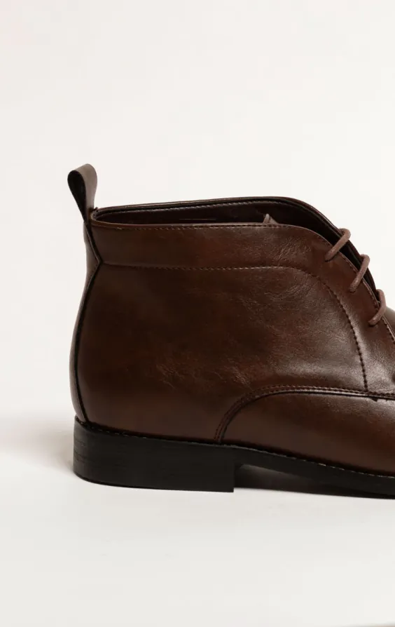 Bottines chukka en dentelle marron foncé - photo 5