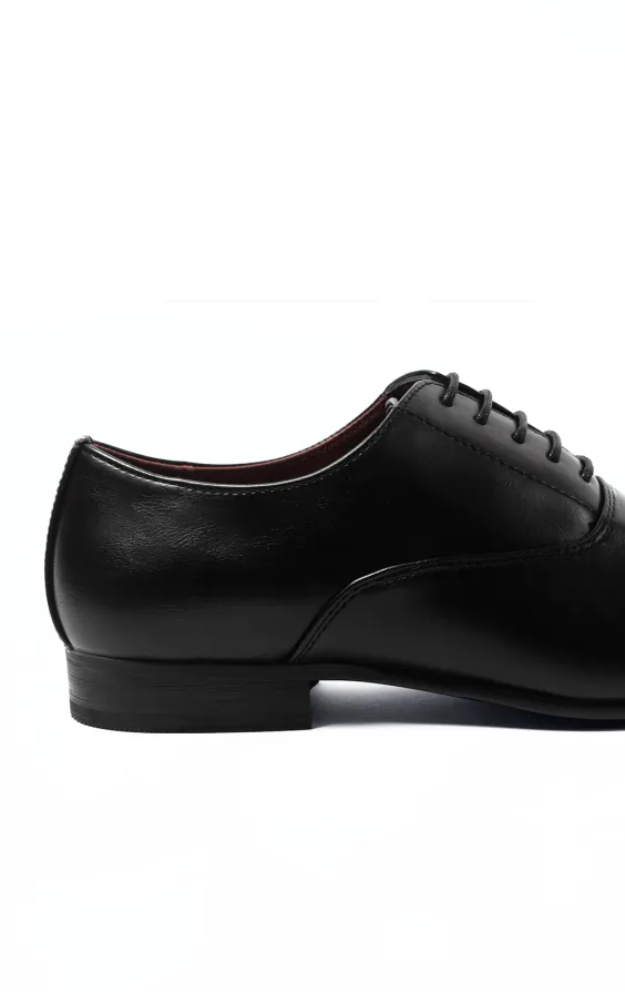 Chaussures à bouts ronds en toile noire - photo 4