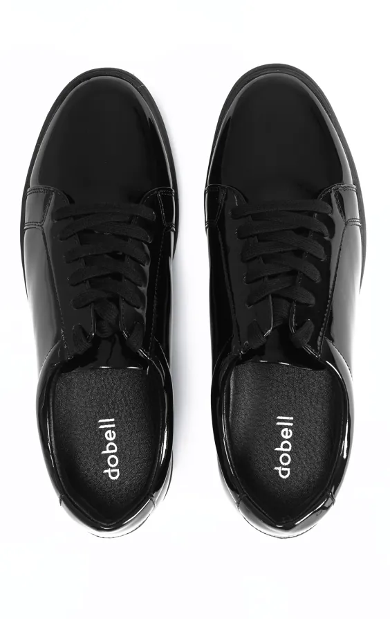 Chaussures de sport vernie noire - photo 2