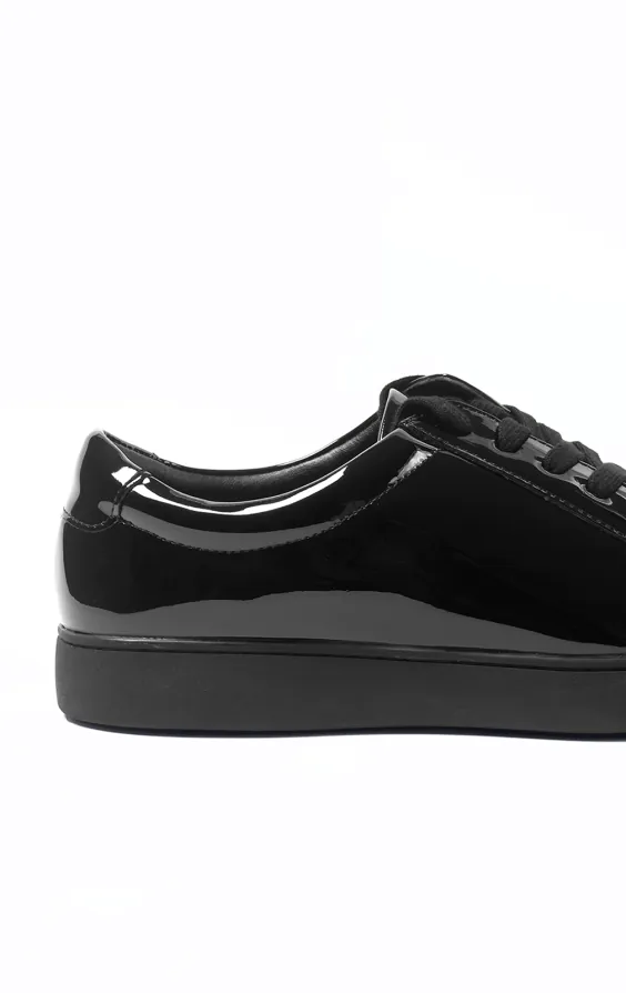 Chaussures de sport vernie noire - photo 4