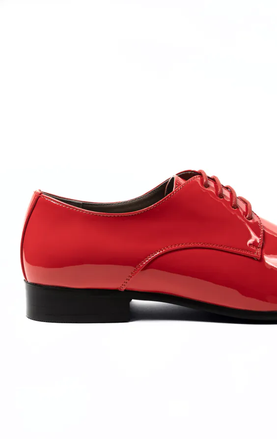 Chaussures Habillées Vernies Rouge Style Contemporain - photo 4 Chaussures Habillées Vernies Rouge Style Contemporain - photo 4