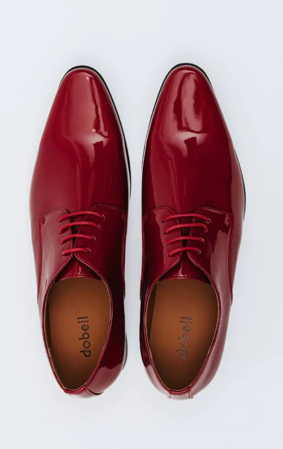 Chaussures vernies bordeaux sales