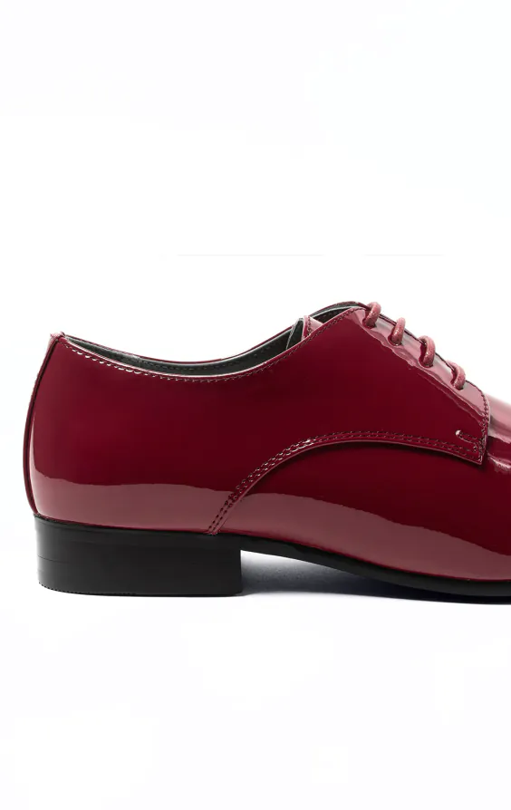 Chaussures à Talons Hauts New Look - Bout Ouvert Rétro Bordeaux, Taille UK 3 / EUR 36