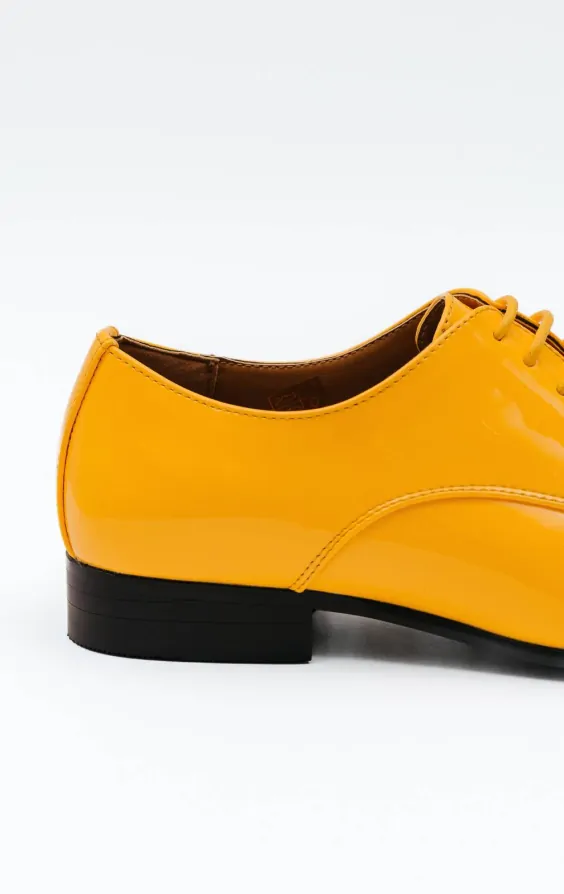 Chaussures Habillees Vernies Jaune Style Contemporain Dobell