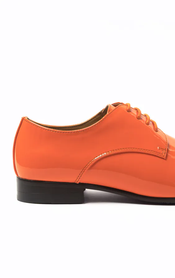 Chaussures Habillées Vernies Orange Style Contemporain - photo 4 Chaussures Habillées Vernies Orange Style Contemporain - photo 4
