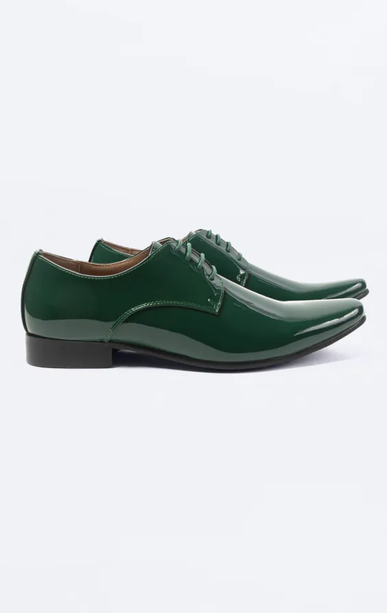Chaussures habillés comptemporaines Vernies vertes Chaussures habillés comptemporaines Vernies vertes