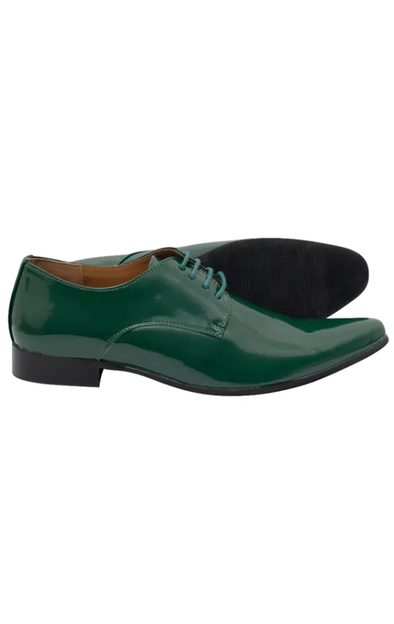Chaussures Dobell habilles comptemporaines Vernies vertes Dobell