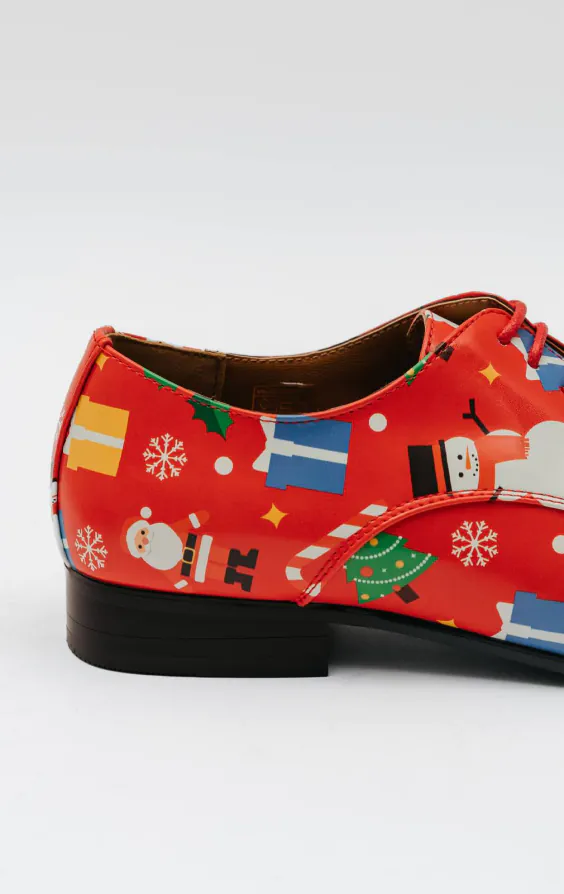 Chaussures de Noël Festif Rouge - photo 4