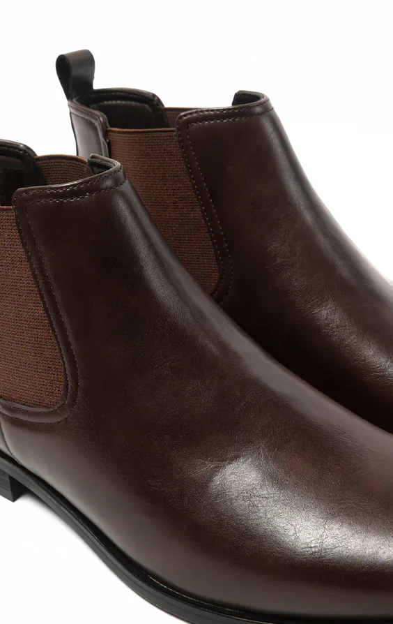Bottines Chelsea marron foncé - photo 3