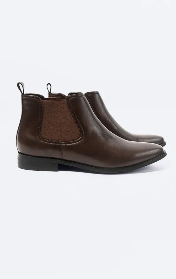 Bottines Chelsea marron foncé