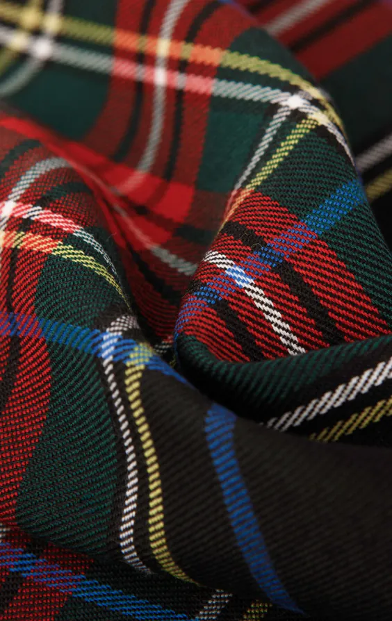 Nœud Papillon Pré-Noué Vert Motif Tartan - photo 2
