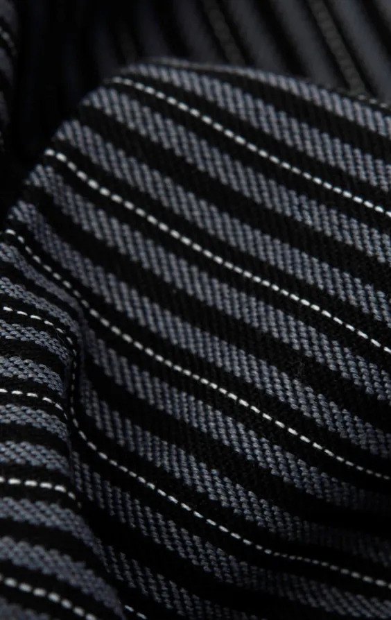 Pantalon rayé noir & gris pour jaquette - photo 3 Pantalon rayé noir & gris pour jaquette - photo 3