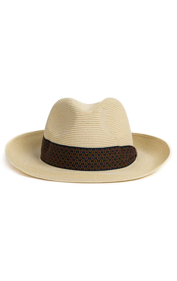 Chapeau Panama pliable beige - photo 1
