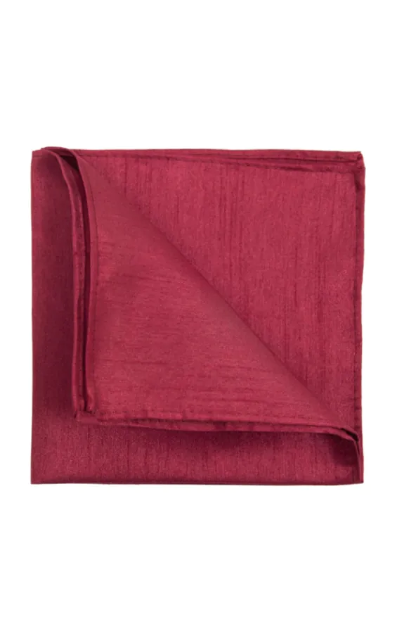 Pochette en Doupion Bordeaux