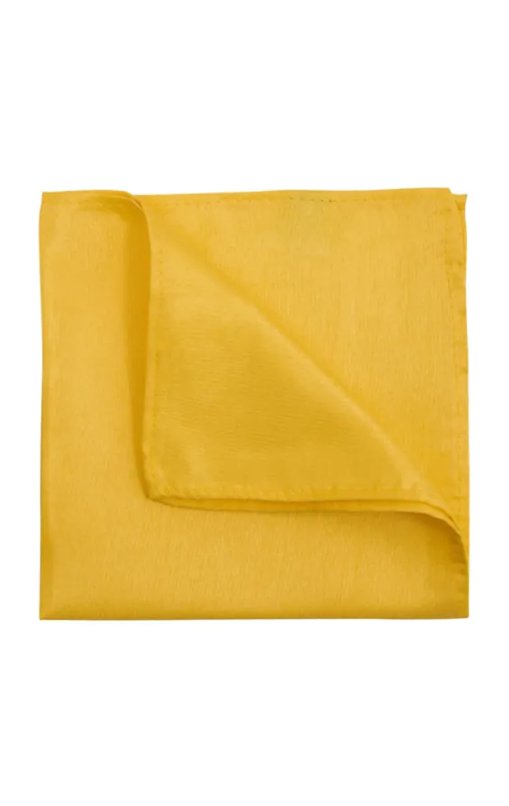 Pochette en Doupion Jaune