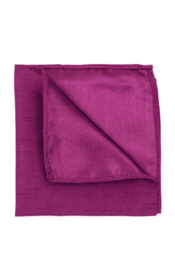 Pochette en doupion violette