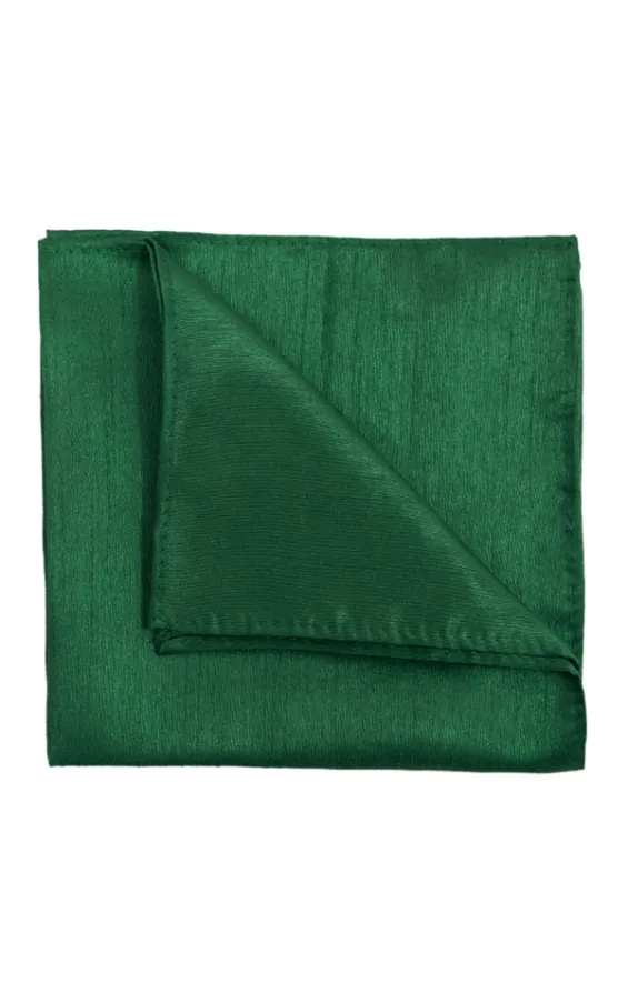 Pochette en Doupion Vert Anglais