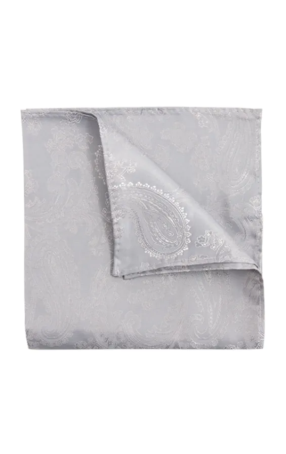 Pochette Argentée Motif Cachemire