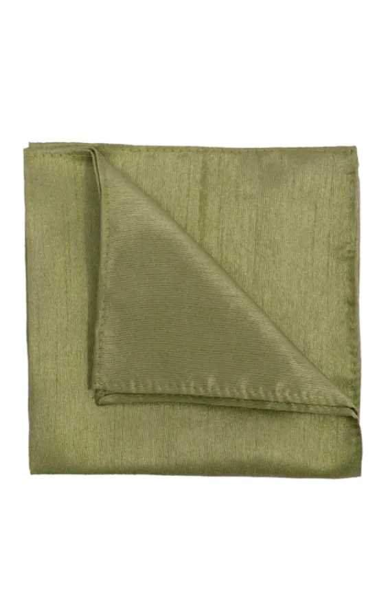 Pochette en doupion vert