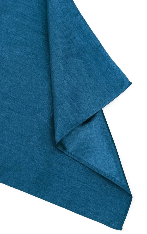 Pochette en doupion bleu marocain - photo 1