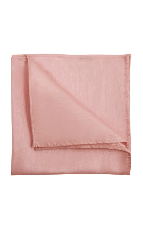Pochette en doupion rose poussiéreux