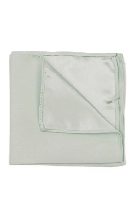 Pochette en doupion vert clair