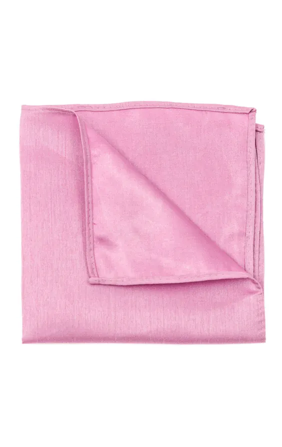 Pochette en doupion rose