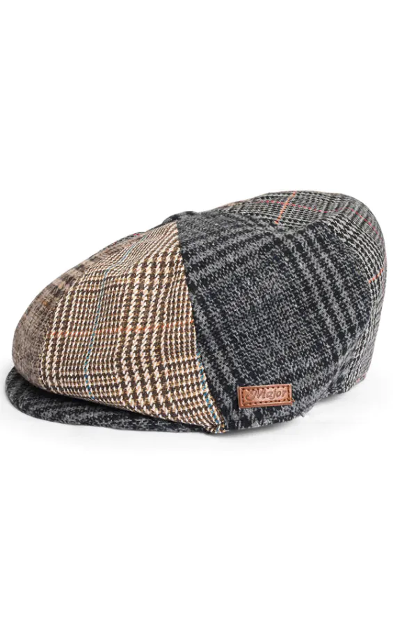 Casquette Gavroche 8 Pièce Tweed Patch Multicolore - photo 2