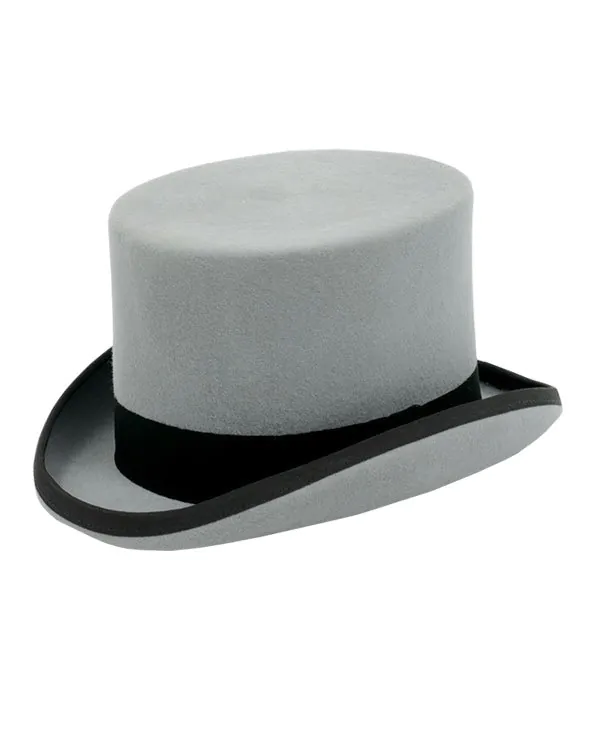 Chapeau Haut de Forme Gris 100% Laine Garçon Chapeau Haut de Forme Gris 100% Laine Garçon