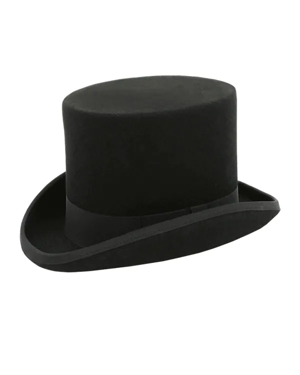Chapeau Haut de Forme Noir 100% Laine Chapeau Haut de Forme Noir 100% Laine