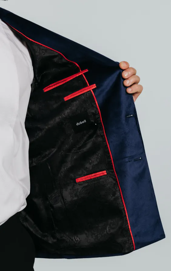 Veste de smoking croisé velours bleu marine - photo 5 Veste de smoking croisé velours bleu marine - photo 5