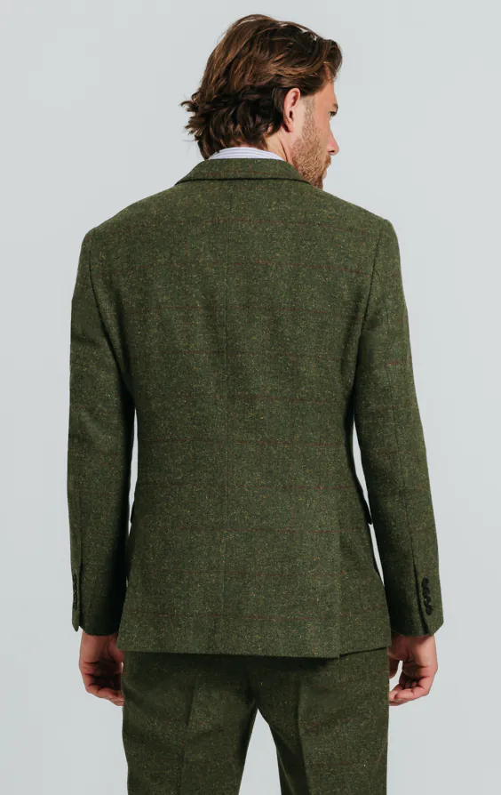 Veste tweed croisé verte à gros carreaux - photo 5 Veste tweed croisé verte à gros carreaux - photo 5