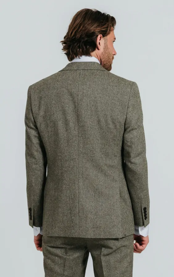 Gilet Homme Alexander Dobell Vert Tweed – Taille 42 – Occasion