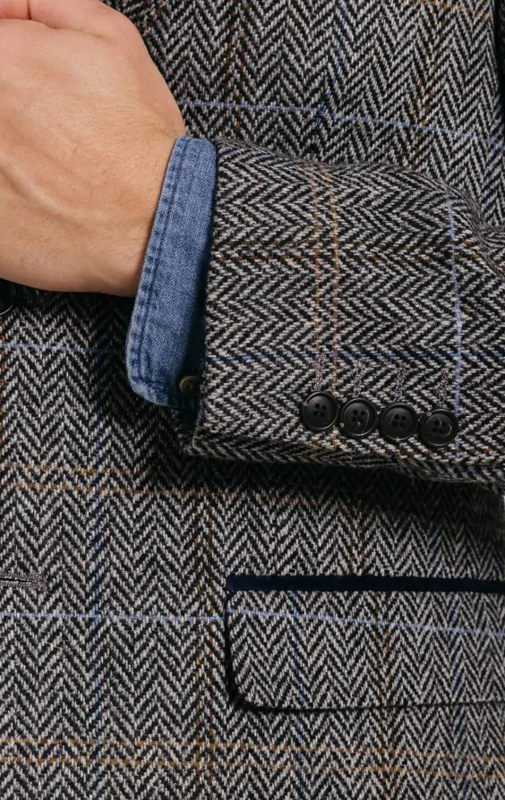 Veste en tweed de coton et laine mélangée à carreaux en rose – Balmain