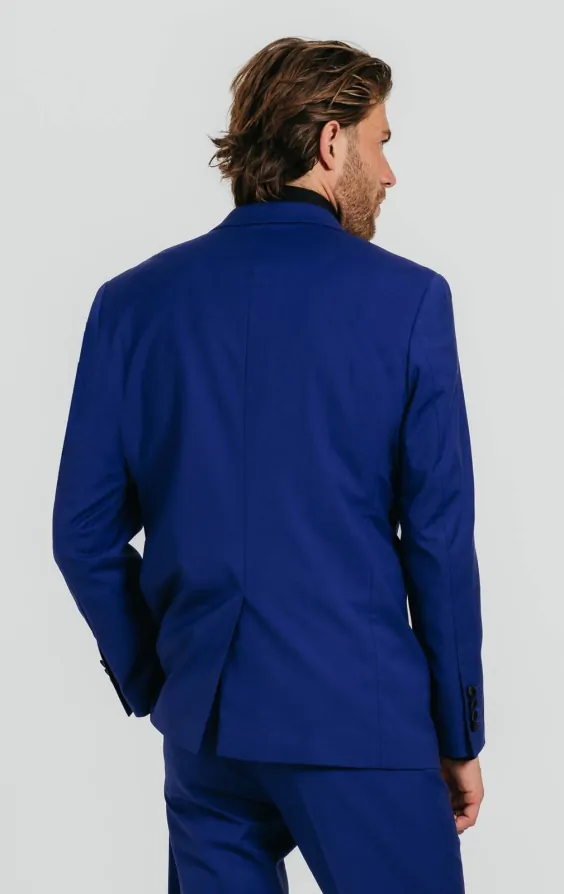 Lot de 2 cravates et 1 Noeud papillon cuir bleu marine