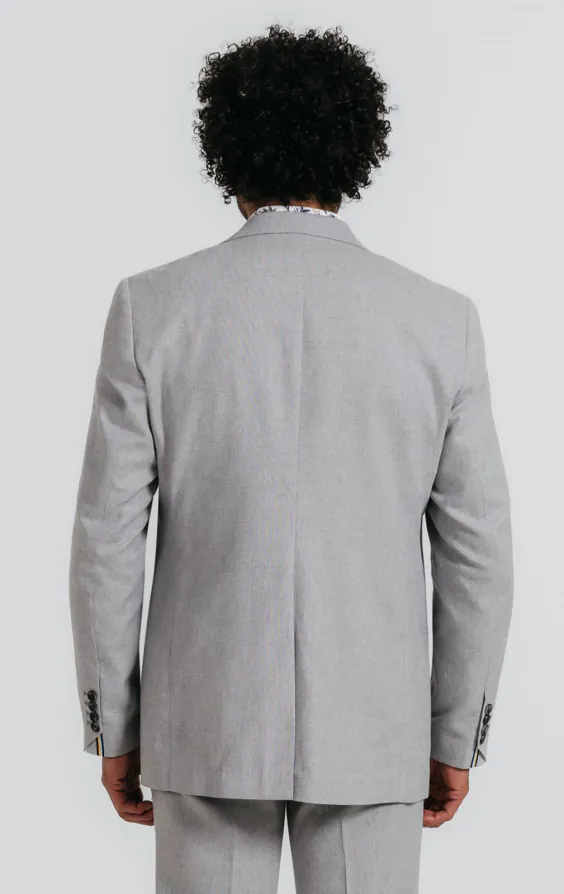 Veste de costume en lin gris clair - photo 5 Veste de costume en lin gris clair - photo 5