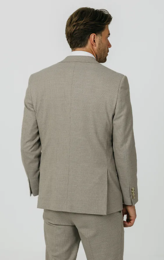 Veste de costume à carreaux naturels - photo 5