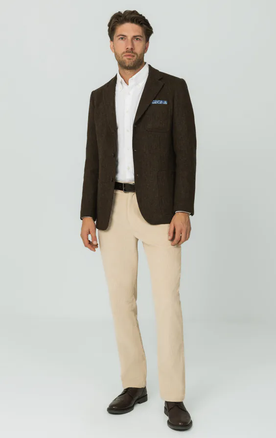 Veste en tweed Barleycorn marron - photo 1 Veste en tweed Barleycorn marron - photo 1
