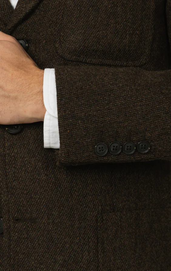 Veste en tweed Barleycorn marron - photo 2 Veste en tweed Barleycorn marron - photo 2