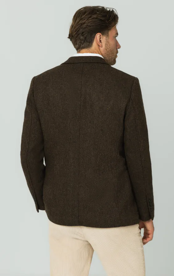 Veste en tweed Barleycorn marron - photo 5 Veste en tweed Barleycorn marron - photo 5