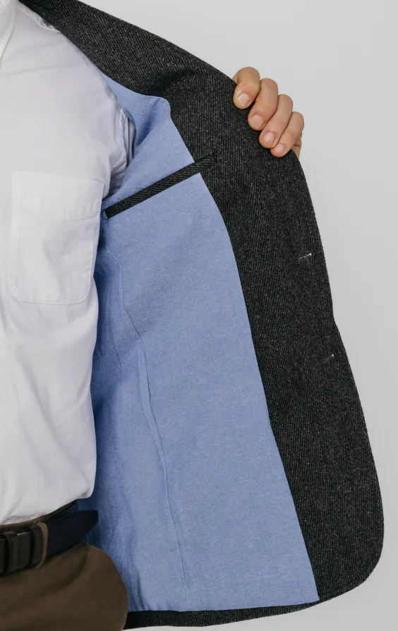 Veste en tweed Barleycorn gris - photo 4 Veste en tweed Barleycorn gris - photo 4
