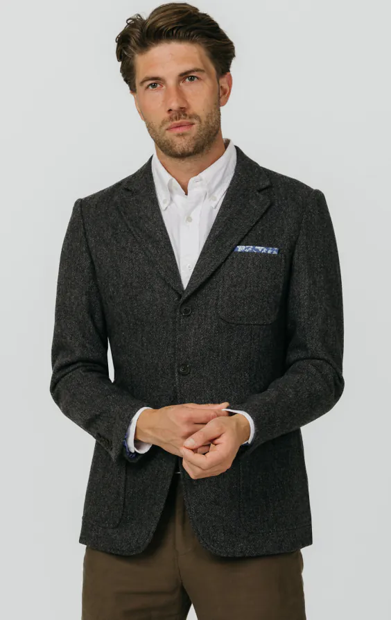 Veste en tweed Barleycorn gris Veste en tweed Barleycorn gris
