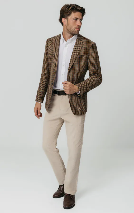 Veste en tweed pied-de-poule marron - photo 1 Veste en tweed pied-de-poule marron - photo 1
